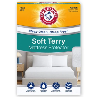 Arm & Hammer Queen Soft Terry Mattress Protector - Image 1 of 4