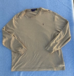 Polo Ralph Lauren Langarmshirt Herren 2XL Classic Fit Hellbraun Rundhals - Bild 1 von 6