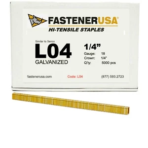 PIERNA 1/4" X 1/4" CORONA 18GA GALV L04 GRAPAS 5.000ct | L04 - Imagen 1 de 1