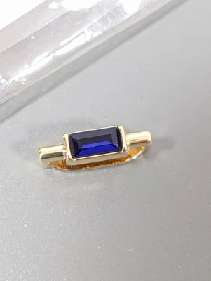 Держите коллективный синий сентябрь камень золотистый слайд подвеска новый - Изображение 1 из 4