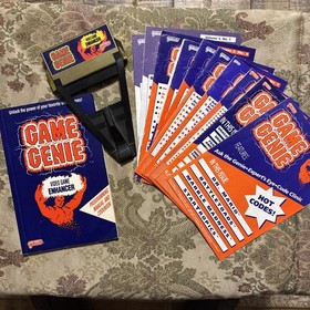 Nintendo NES Game Genie Game Enhancer w/Cheat Codes Manual Books Galoob Untested