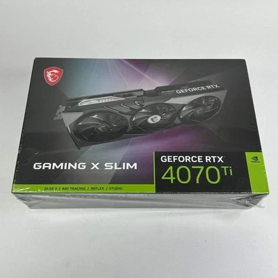 New MSI GeForce RTX 4070 Ti GAMING X SLIM 12GB GDDR6X Graphics Card - Image 1 of 4