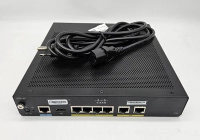Cisco 4-Port Gigabit Ethernet Security Router OS 15.8 IPBase Securityk9 C931-4P - Image 1 of 4