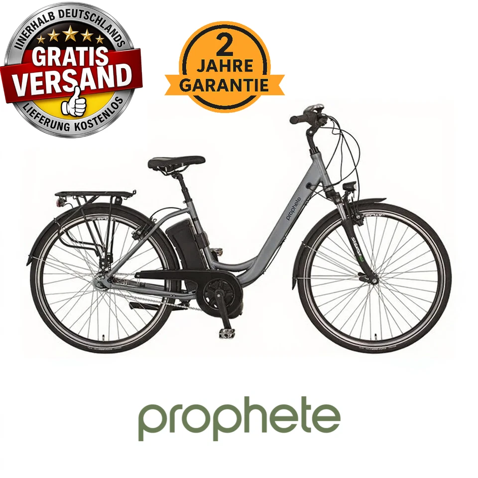 Prophete City E-Bike Elektro-Fahrrad Mittelmotor RH 46cm 7-Gang Shimano 140km - Bild 1 von 4