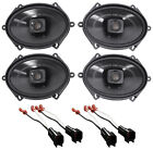 Polk 5x7" Front+Rear Speaker Replacement Kit For 05-07 Ford F-250/350/450/550 