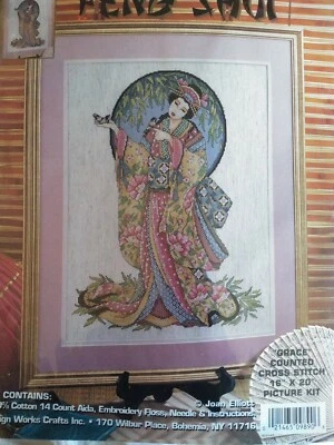 Oriental Grace Design Works Feng Shui counted cross stitch kit sealed - Image 1 of 4