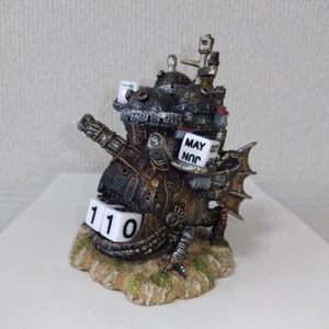 Studio Ghibli Howl's Moving Castle Perpetual Calendar W9.1 x D9.3 x H11.5cm USED - Picture 1 of 8