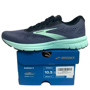 Brooks Anthem 4 Women's Size 10.5 Running Shoe Nightshadow/Black/Blue B (M) - Picture 1 of 7