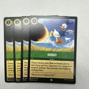 4x Dodge! 93/204 Disney Lorcana Ursula’s Return - Picture 1 of 2
