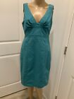 Elie Tahari For Nordstrom Women’s Sleeveless Lined Turquoise Dress Size 8
