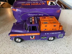 1/25 TEDD CYCLE 1955 CHEV CAMEO PICKUP TK 2012 DIECAST ERTL BANK #7024 - Picture 1 of 8