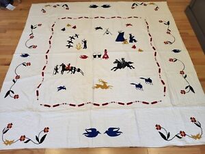 Pendleton Native American Quilt Crow Creek Queen Bed Cover 2 Pillow Cases 88x90