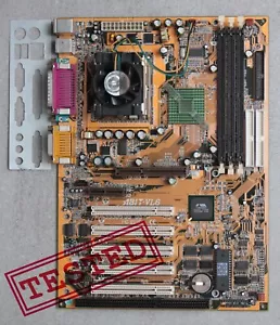 PGA370 ABIT-VL6 Motherboard VIA Apollo 133 with CPU Celeron 733MHz & I/Oshield - Picture 1 of 13