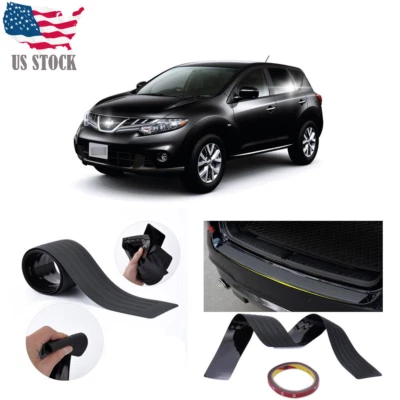 For Nissan Murano 2000-20 Car Door Sill Bumper Guard Protector Trim Cover Black - Image 1 of 4