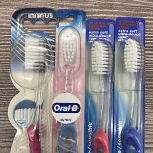 LOTE PACK 4 2002/2017/2020 Cepillo de Dientes Oral-B Extra Ultra Suave Sensible De Colección - Imagen 1 de 7
