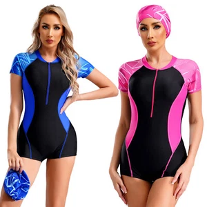 Women Suit Wetsuit Swimsuit UPF 50+ Bodysuits Water Sunsuits Quick Dry Hawaiian - Picture 1 of 36