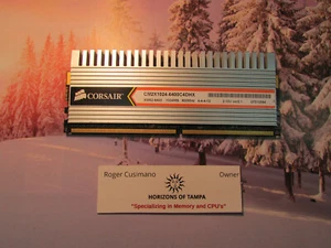 Corsair XMS2-6400 1GB DIMM 800 MHz DDR2 SDRAM Memory (CM2X1024-6400C4DHX) SINGLE - Picture 1 of 1