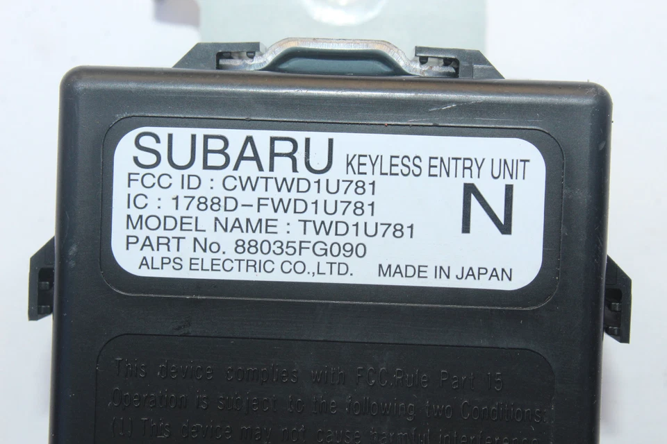 Unidad de entrada sin llave Subaru WRX IMPREZA 2011-2014 K946 Foto 1 de 4