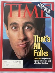 1998 January 12 Time Magazine Jerry Seinfeld Explains Why He Quit (MH390) - Picture 1 of 3