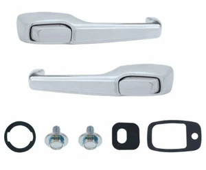 Exterior Door Handles, Chrome, Pair, Fits Chevy/GMC 1967-72 Truck Blazer Suburba - Picture 1 of 4