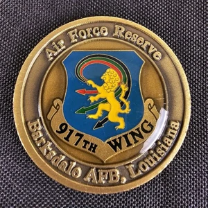 917th Wing Barksdale AFB Louisiana A10 Thunderbolt Stratofortress Challenge Coin - Picture 1 of 8