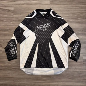 Y2K / Vintage Fox Racing 360 Black and White Motocross Longsleeve Jersey Size XL - Picture 1 of 24