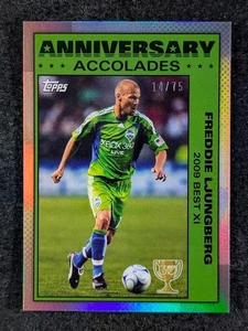 2025 Topps MLS 30th Anniversary FREDDIE LJUNGBERG 14/75 Silver Foil SP #AA-14 - Picture 1 of 3