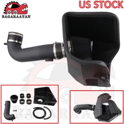 Heat Shield Cold Air Intake Kit For 2019-25 Silverado Sierra Yukon 5.3L 6.2L V8 - Image 1 of 4