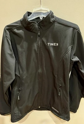 Chaqueta negra cálida ZORREL Weather Series para mujer con logotipo Timex grande Foto 1 de 4