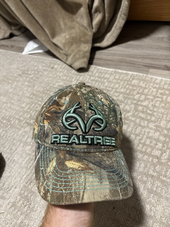 Sombrero estilo béisbol Realtree Hunting no estructurado para damas, borde camuflado, adulto Foto 1 de 3