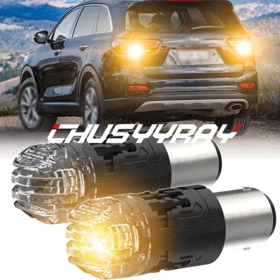 Para Kia Soul 2012-2019 2PCS 1157 LED Señal de giro Bombillas Ámbar CANBUS Foto 1 de 4