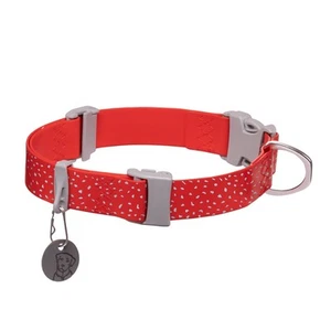 , Confluence Dog Collar, Waterproof and Stink Resistant, Red Sumac, 14"-20" - Picture 1 of 9