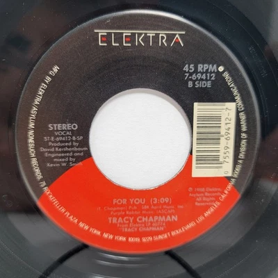 Tracy Chapman Fast Car / For You 7" 45rpm M- Vinyl 80's Record 45 Foto 1 de 2