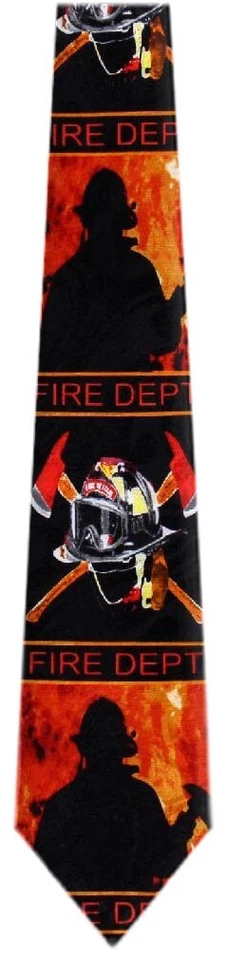 男式消防员职业领带 - 全新带标签 — 第 1/1 张图片