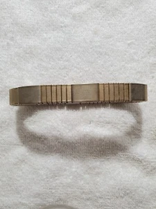 VINTAGE Major Gold Tone Stainless Magnetic Stretch Link Bracelet FITS 8"-10" - Picture 1 of 10