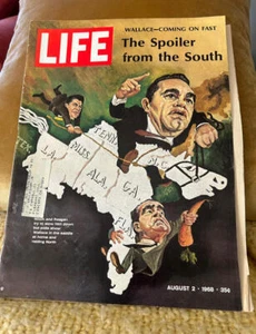 Vintage LIFE Magazine August 2, 1968 George Wallace Alabama Governor - Picture 1 of 3