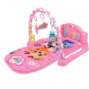 Pink Baby Play Mat Activity Gym With Hanging Toys Kick And Play Piano Gym Mat - Picture 1 of 11