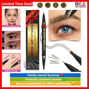 Microblading Eyebrow Pencil - Brow Pencil 2-in-1 Dual-Ended Eyebrow Pen with ... - Picture 1 of 9