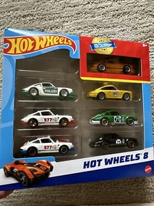 Hot Wheels PORSCHE 911 Custom Repack 7 Set NARANJA AMARILLO NEGRO VERDE UrbanOUTLAW - Imagen 1 de 7