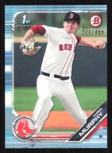 2019 Bowman CHRIS MURPHY Sky Blue Baseball Border card #/499 BOSTON RED SOX