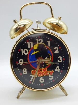Reloj despertador Dick Tracy Sunbeam 883-142 mecánico de cuerda vintage EF683 Foto 1 de 4
