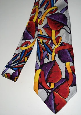 Corbata RUSH LIMBAUGH No Boundaries Para Hombre 100% Seda EE. UU. Floral DE COLECCIÓN Foto 1 de 4