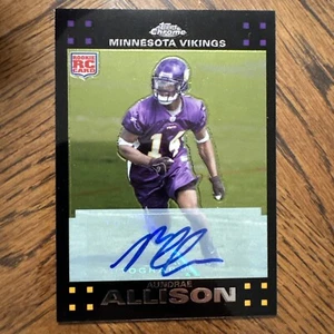 2007 Topps Chrome Auto Aundrae Allison RC #TC208 Vikings - Picture 1 of 2
