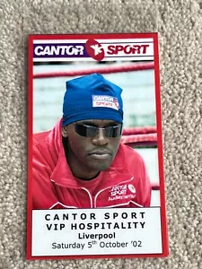 Pressepass 2002 Audley Harrison v Wade Lewis bei Liverpool Olympia - Bild 1 von 2