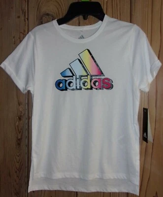 Camiseta ADIDAS Niña BLANCA Manga Corta "LOGO" Talla: PEQUEÑA NUEVA CON ETIQUETAS $20 Foto 1 de 4