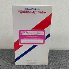 Microsoft Access for Windows Intermediate QuickStudy Video Projects (VHS, 1997)