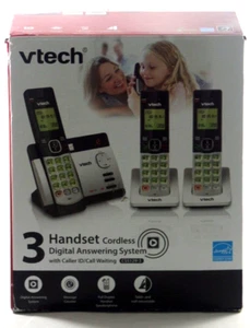Vtech Cordless Answering System Machine 3 Handsets Caller ID DECT 6.0 ECO Mode - Picture 1 of 6