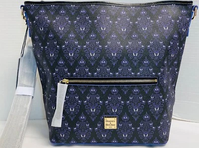 NWT*Dooney & Bourke*Disney Parks*2020*Haunted Mansion Wallpaper HOBO* 21103Q  - Image 1 of 4