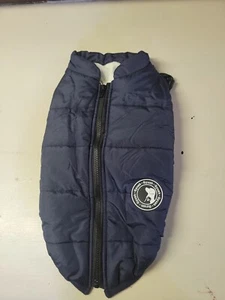 NEW GYUZH DOG COAT JACKET XL Fleece Waterproof Reflective Harness NWT blue. - Picture 1 of 3