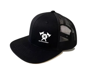 Fire Department Logo Hat | Fire Department Trucker Cap | US Fire Department snap - Picture 1 of 3